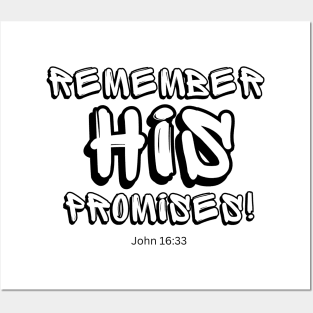 Remember his Promise John 16:33 Posters and Art